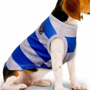 Dog shirt, size S/M Blue Gray Sleeveless Top